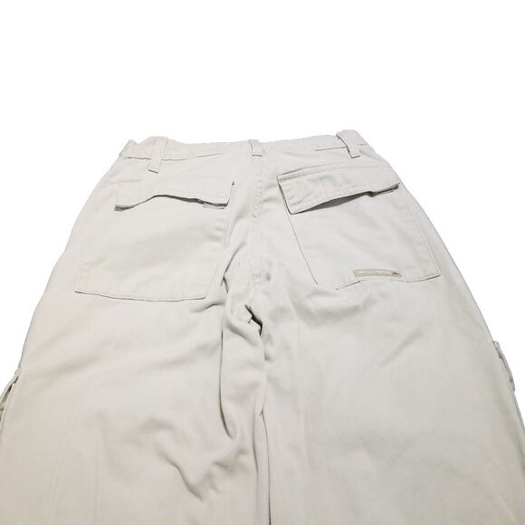 Levi's Silvertab Cargo Pants Women's Size 14 Cream 100% Cotton Vtg 1999 (27×28) - Picture 4 of 7